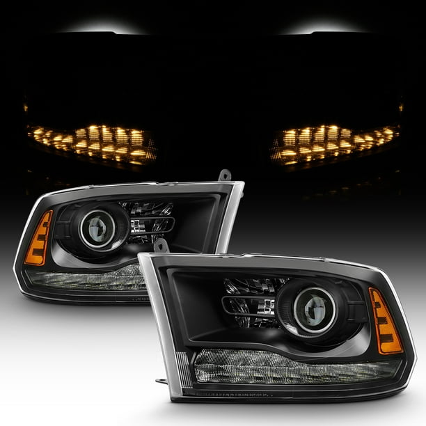 Heavy Duty 2013-2018 Dodge Ram 1500 2500 3500 Headlight Lens Lamps Cover Pair